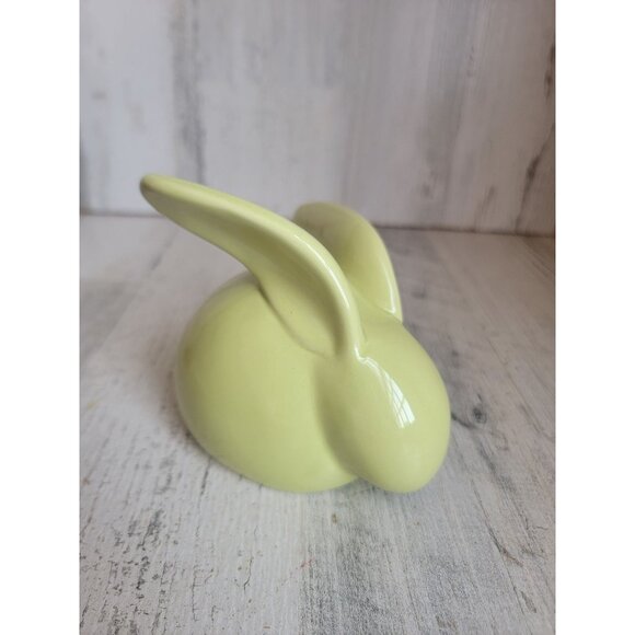 Small Easter light green bunny rabbit home decor - Picture 3 of 5